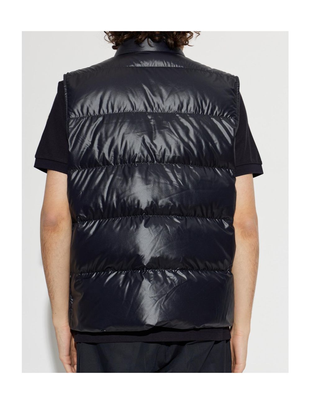 Moncler Blue Vests for men