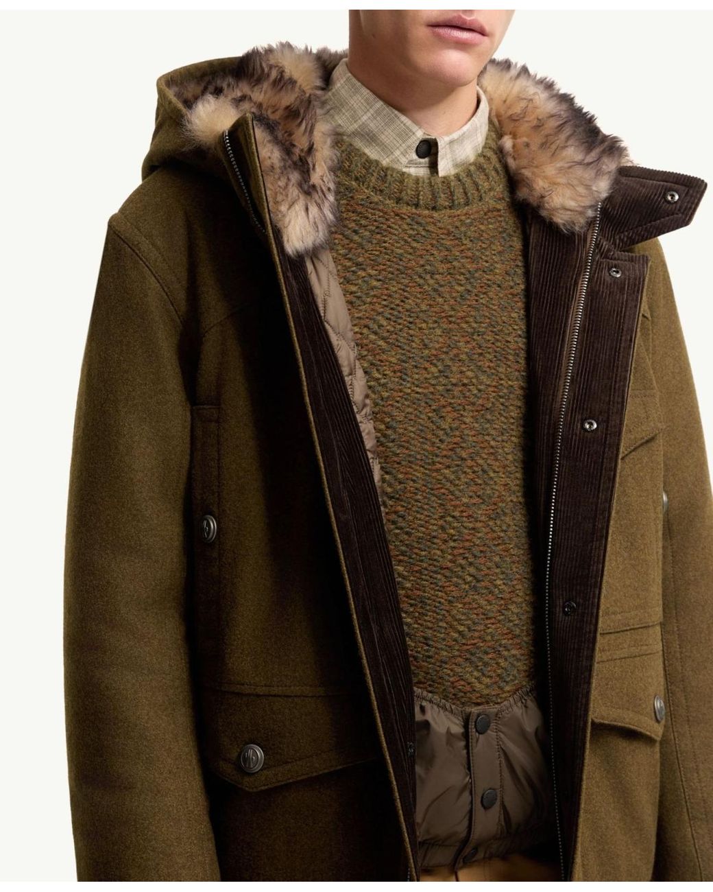 Moncler Green Grenoble Cooper Hooded Jacket for men