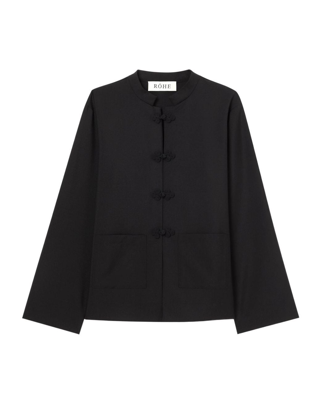 Rohe Black Pankou Closure Boxy Jacket