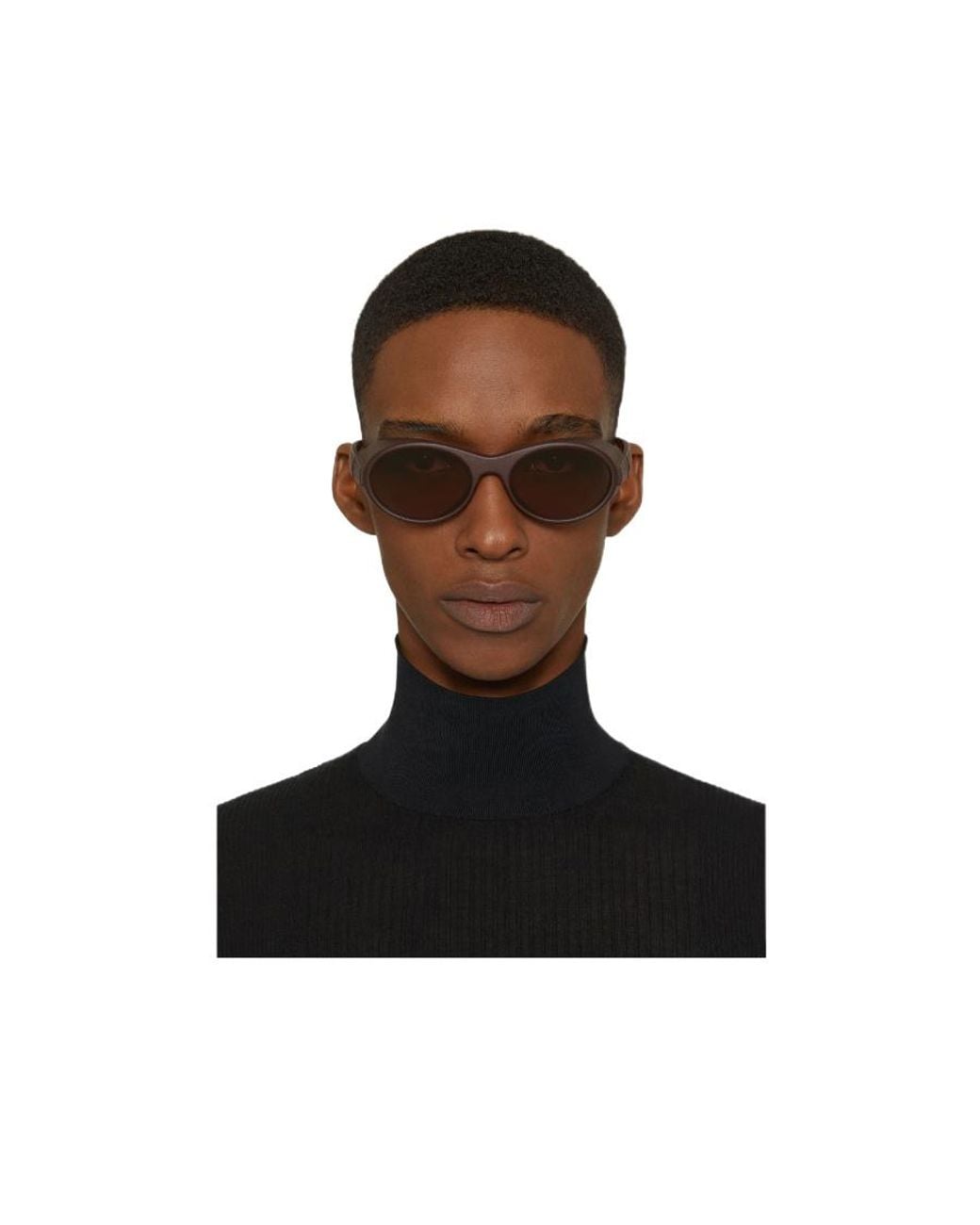 Givenchy Metallic Eyewear Oval Frame Sunglasses for men