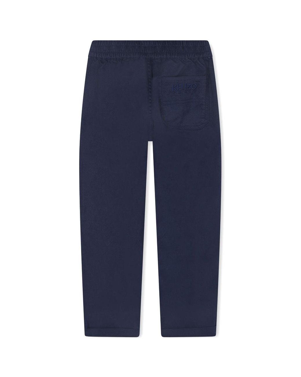 KENZO Blue Logo-Embroidered Pants