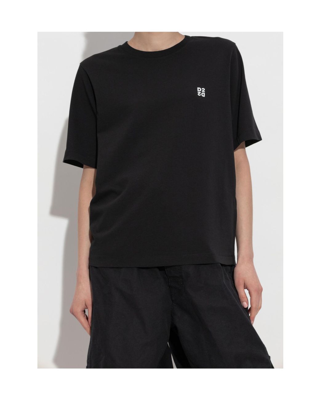 DSquared² Black Pack Of Two Logo Printed Crewneck T-Shirt
