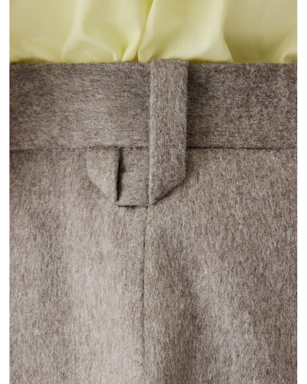Jacquemus Gray High-Waisted Button-Detail Trousers for men