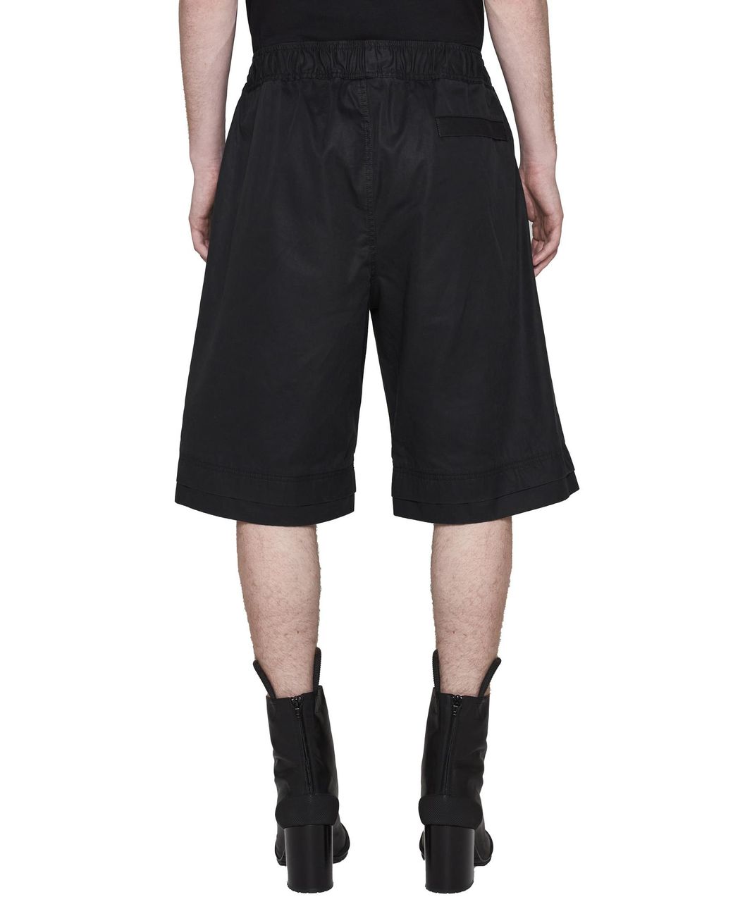 44 Label Group Blue Embossed Logo Elastic Shorts for men