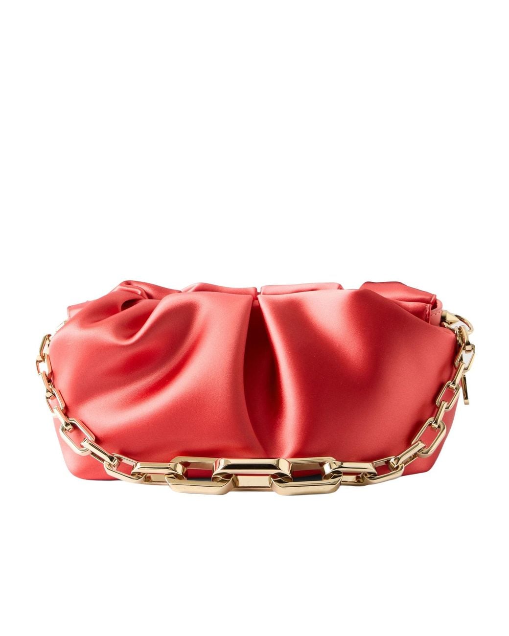 Christian Louboutin Red Small Satin Clutch