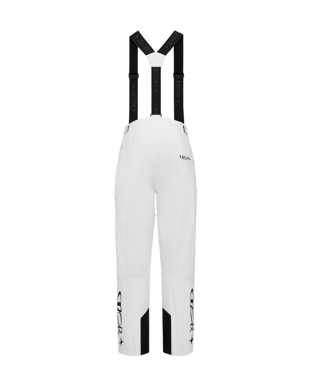 Dior White And Descente And Lewis Hamilton Ski Pants With Suspenders for men
