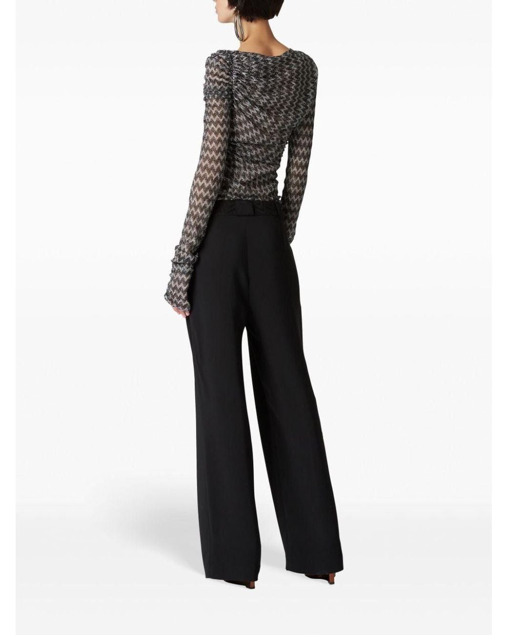 Missoni Black Dart-Detailing Trousers