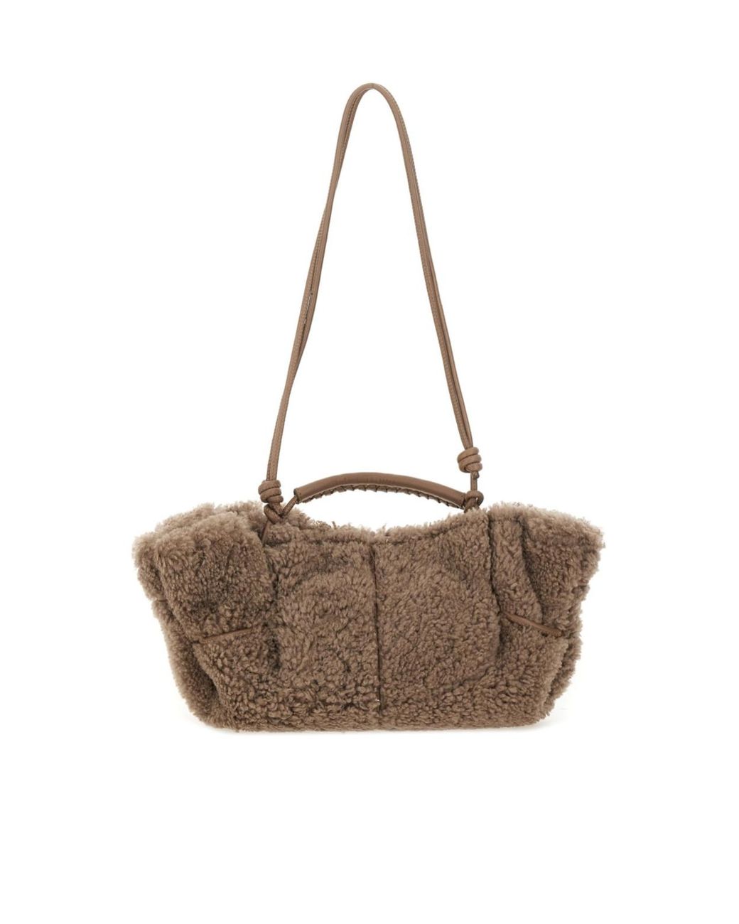 Hereu White Knotted Shoulder Bag
