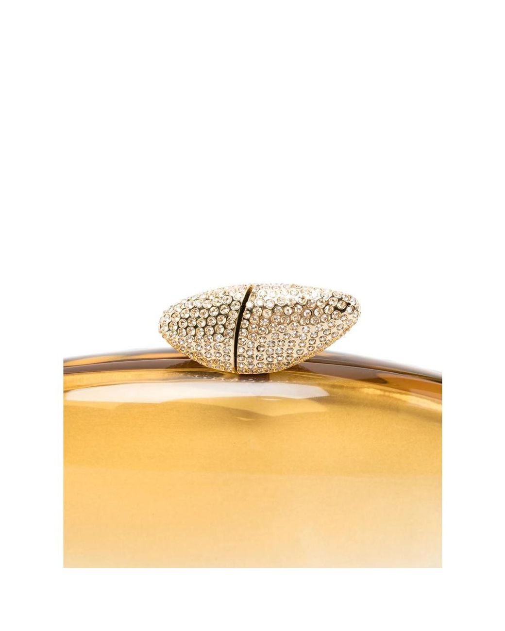 Benedetta Bruzziches Metallic Crystal-Embellished Clutch