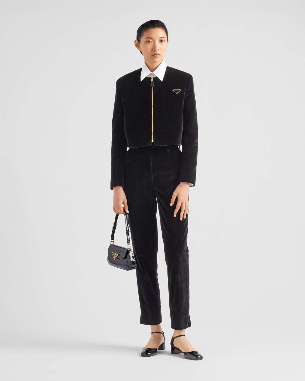 Prada Black Velvet Pants