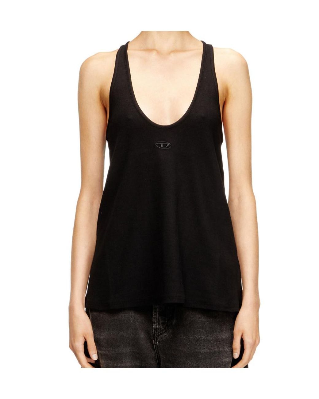 DIESEL Black Logo Racerback T-Shirt