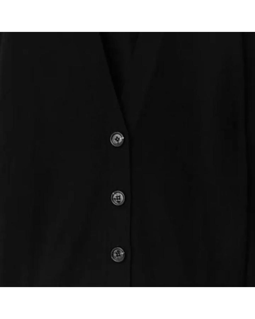 Burberry Black Wool Cardigan