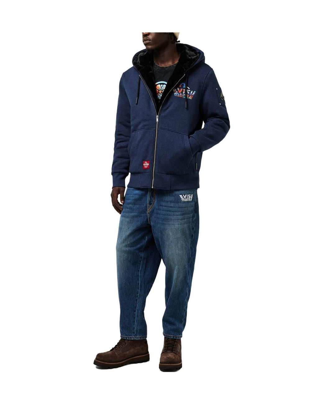 Moose Knuckles Blue Classic Printed Jacket for men