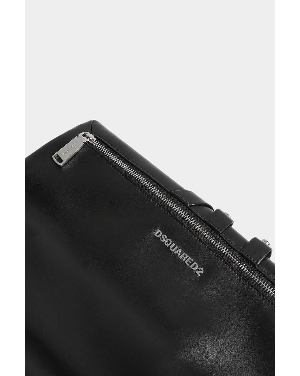 DSquared² Black Allover Studs Clutch Bag