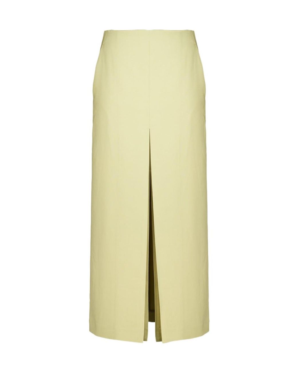 Auralee Yellow Slit Skirt