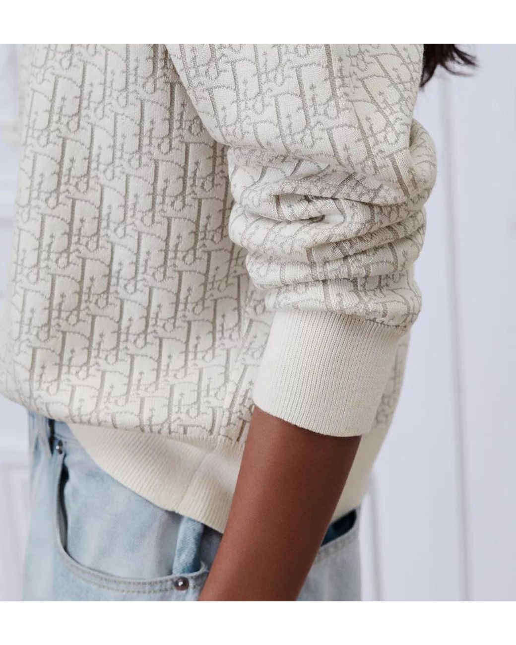 Dior White Sweater