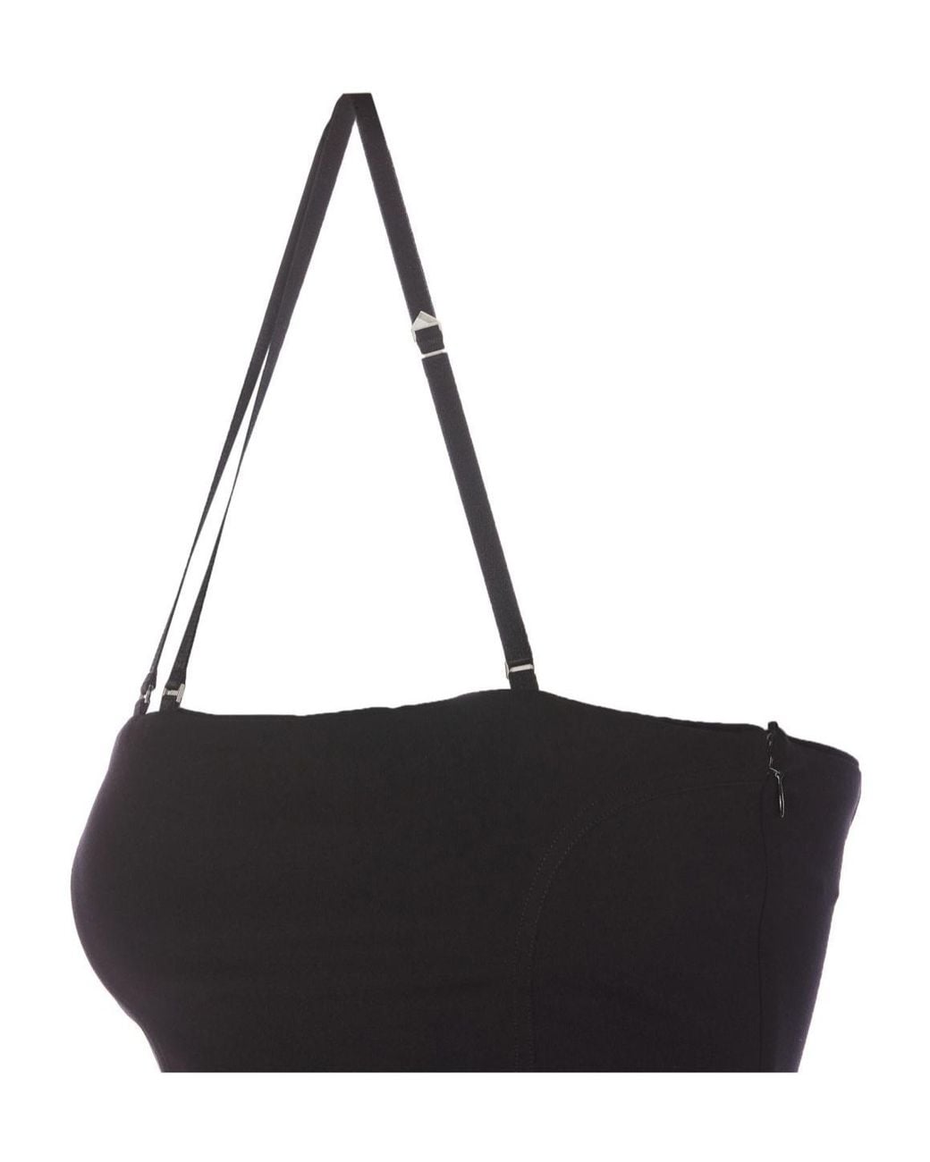 The Attico Black Panelled Tank Top