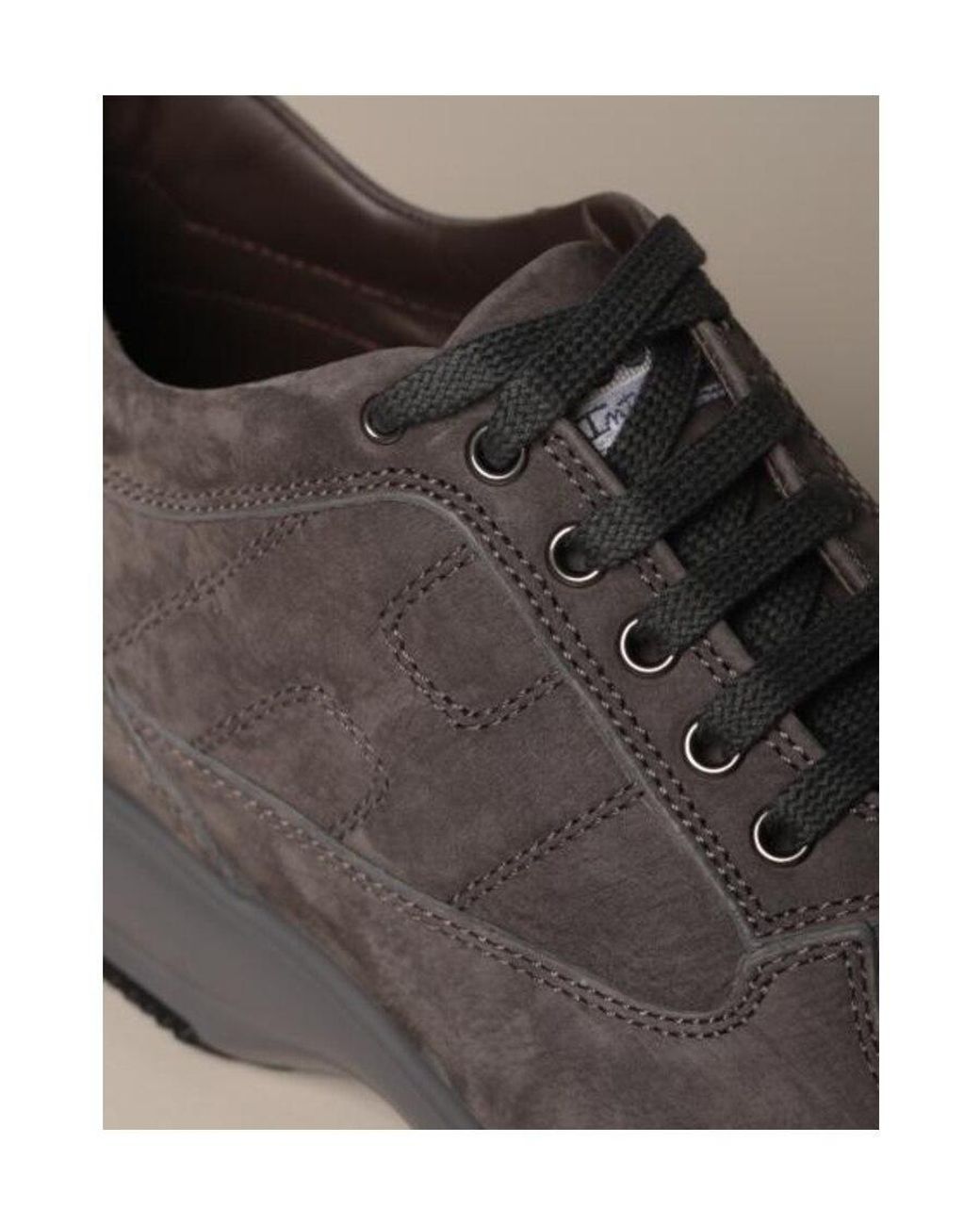Hogan Brown Interactive Sneakers for men