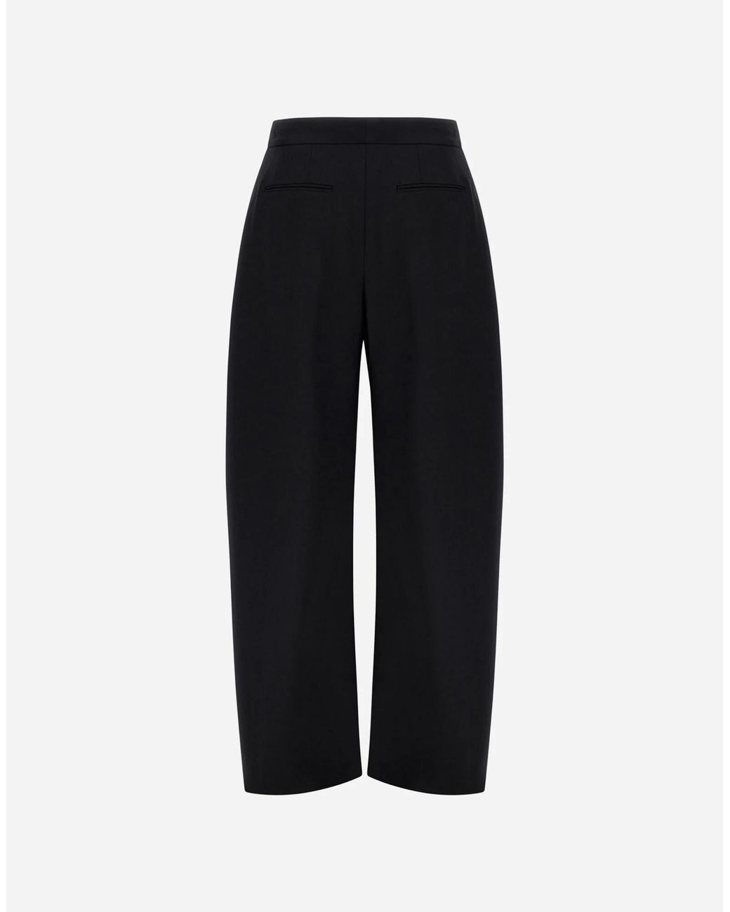 Herno Black Palazzo Trousers
