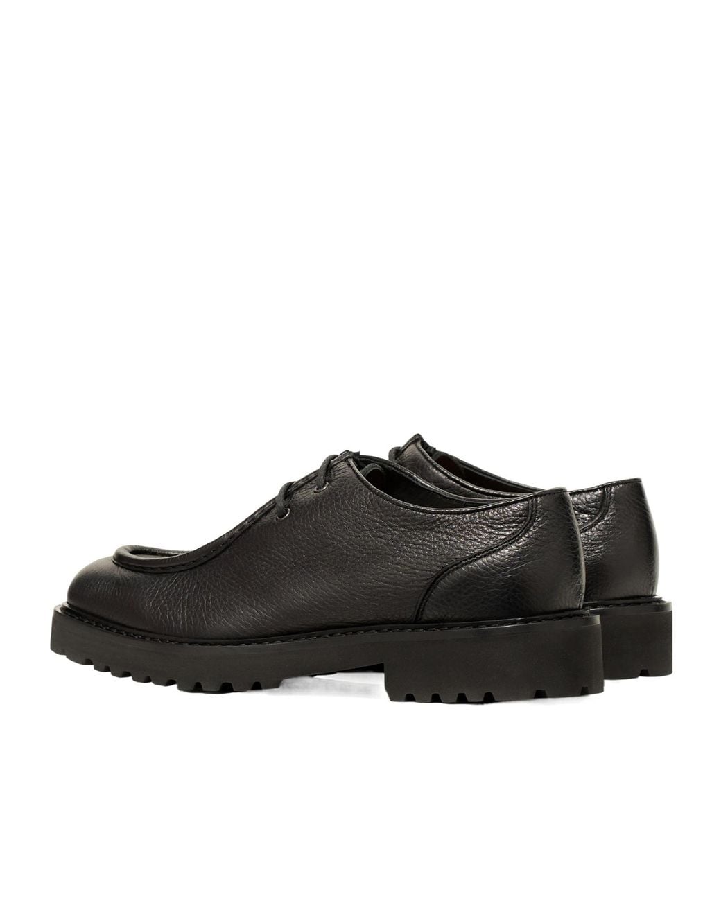 Doucal's Brown Apron-Stitch Lace-Up Shoes for men