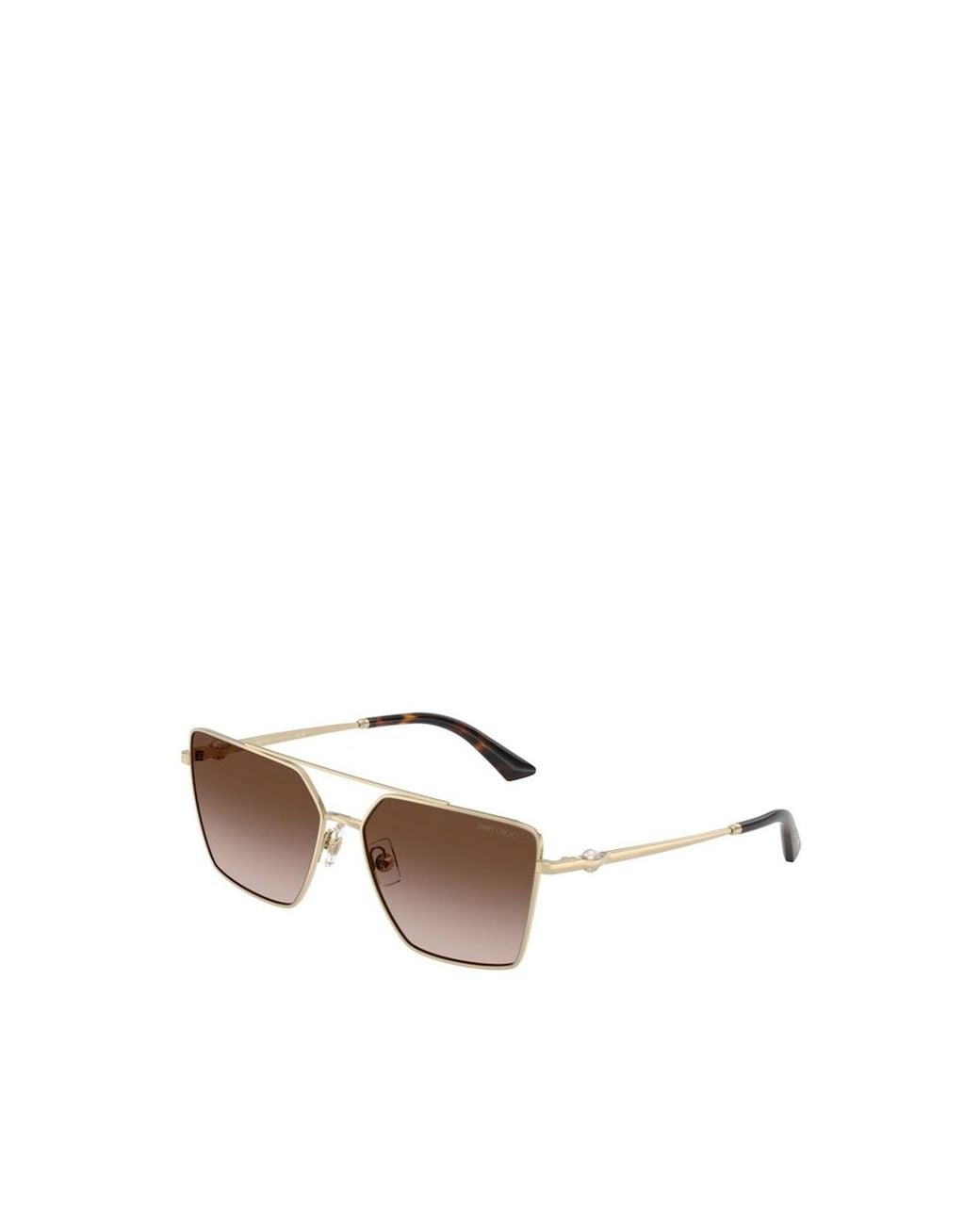 Jimmy Choo White Eyewear Square Frame Sunglasses