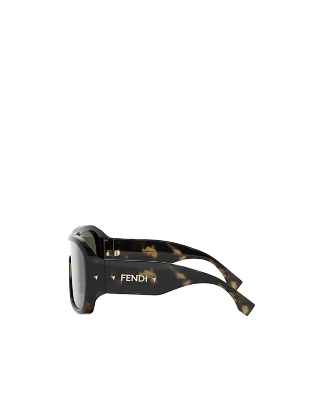Fendi Green Eyewear Pilot Frame Sunglasses