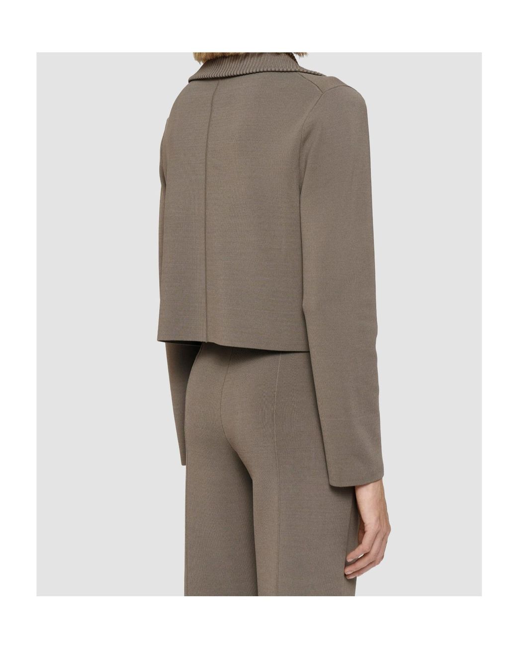 Joseph Gray Milano Cropped Stretch-Knit Jacket