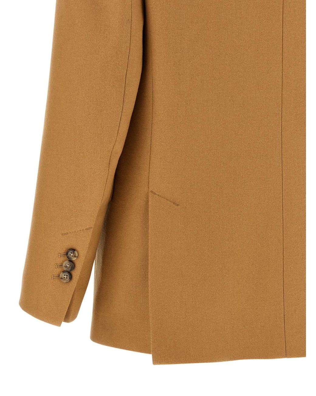 AMI Brown Ami Loose Single Breasted Jacket