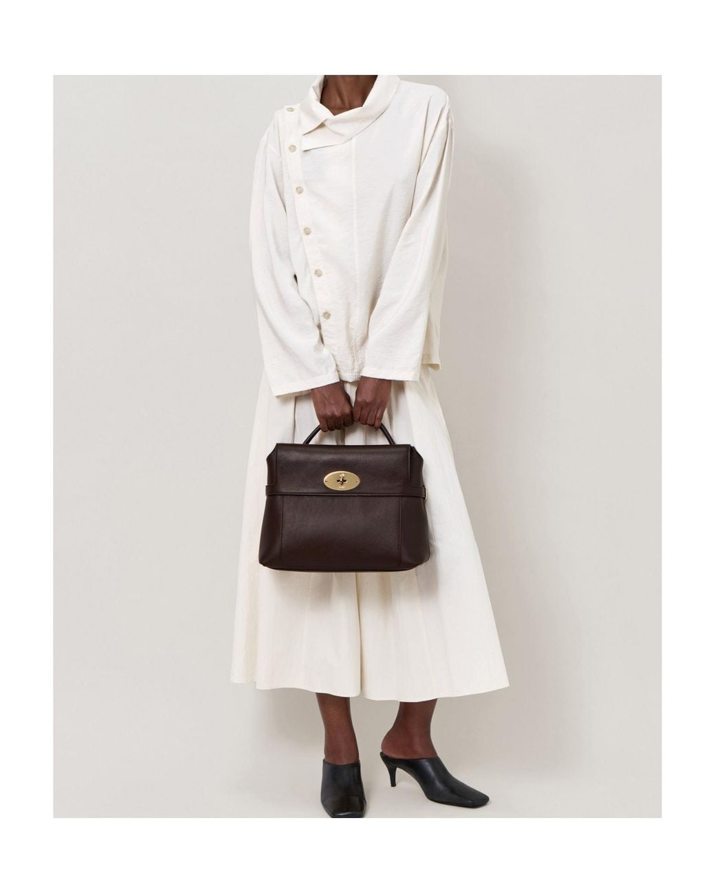 Mulberry Black Stevie Top Handle Bag