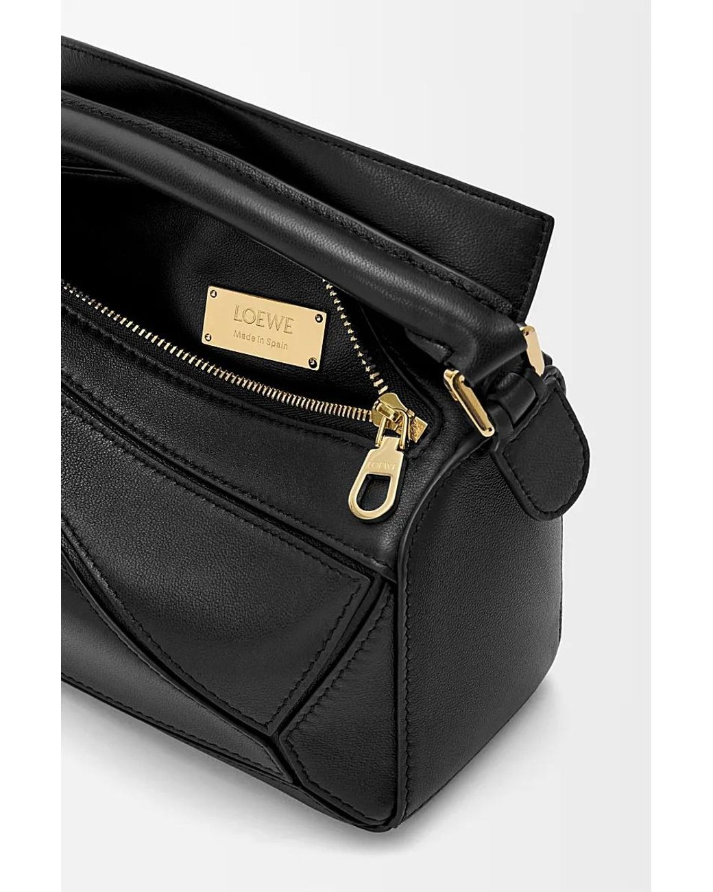 Loewe Black Mini Featherlight Puzzle Bag