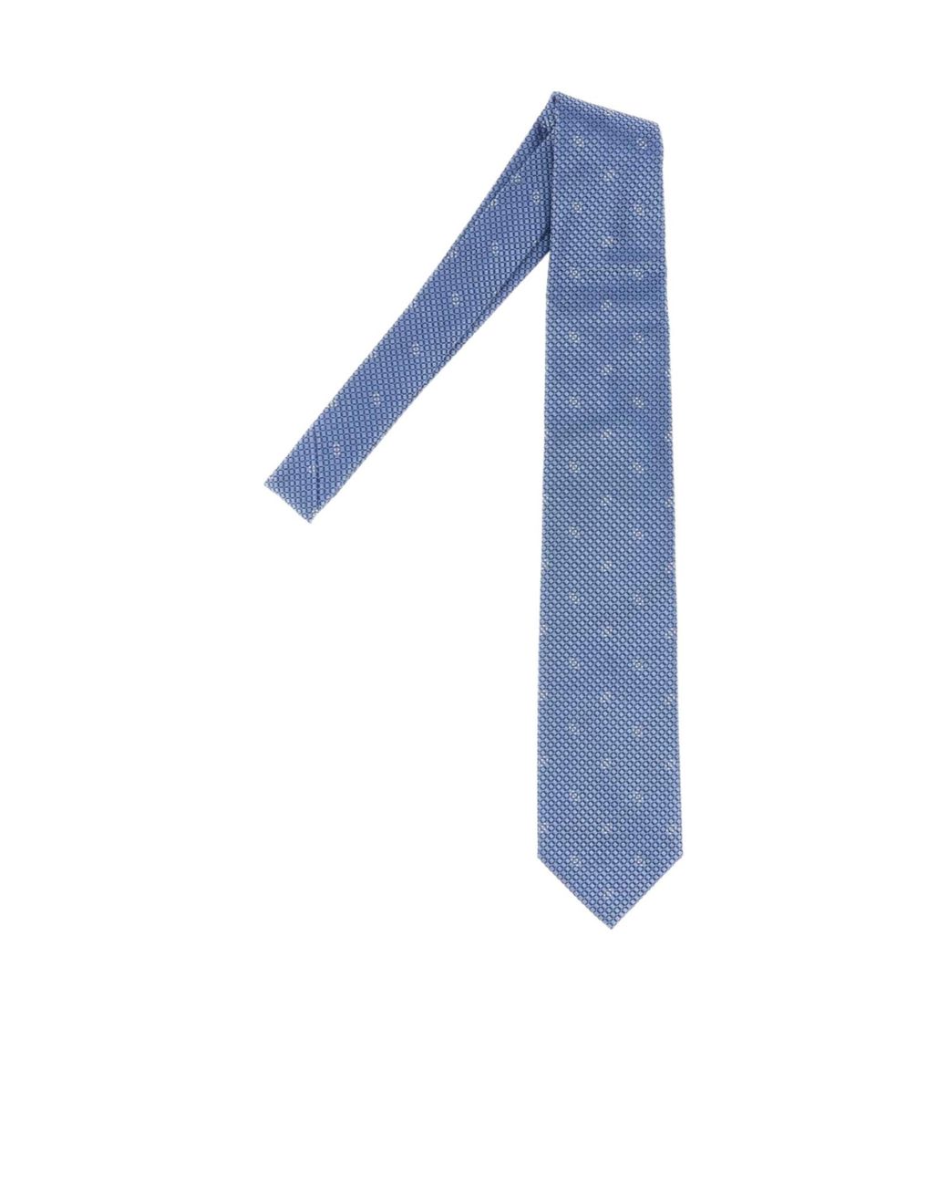 Brioni Blue Micro Motif Tie for men