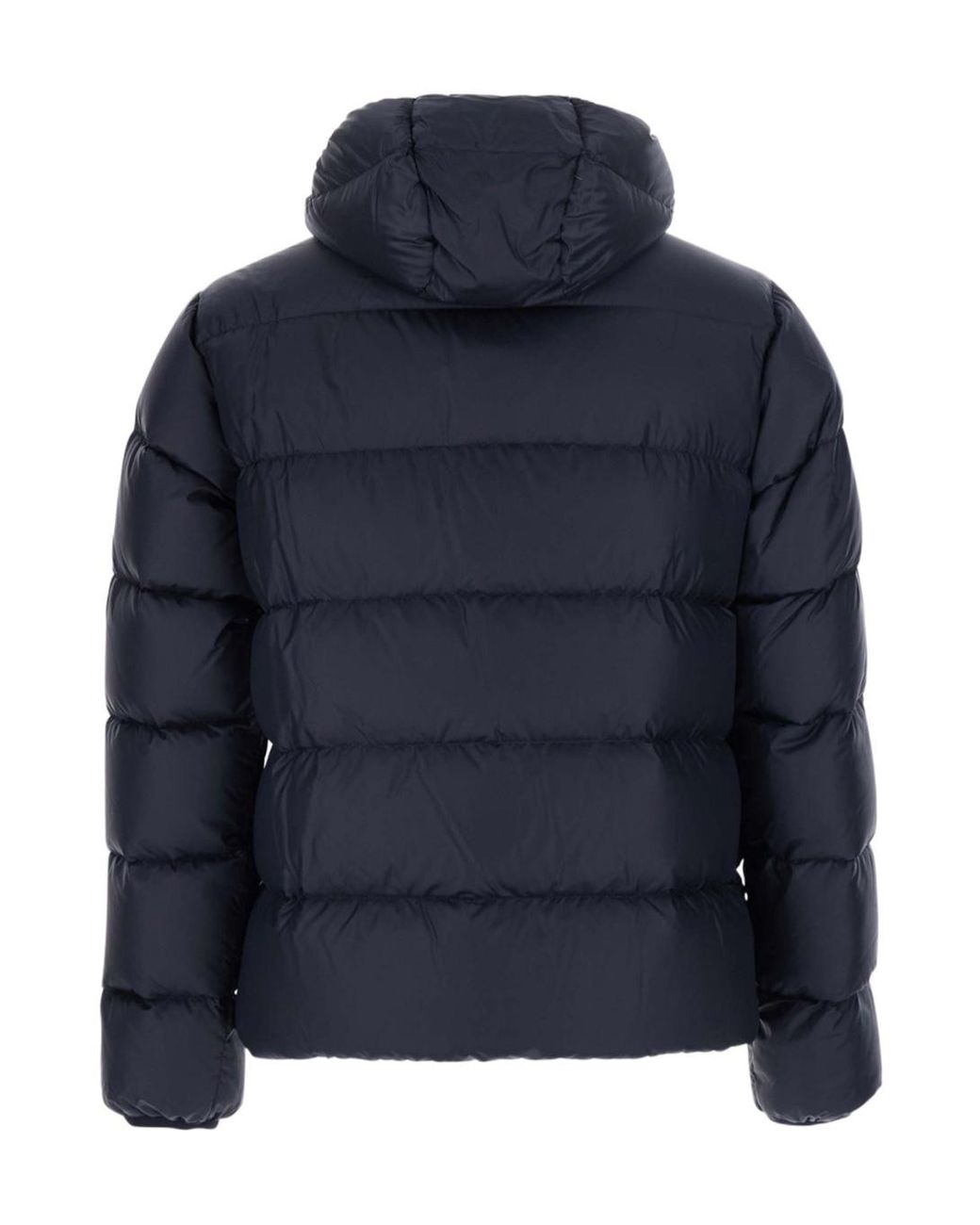 Aspesi Blue Quilted Hooded Jacket for men