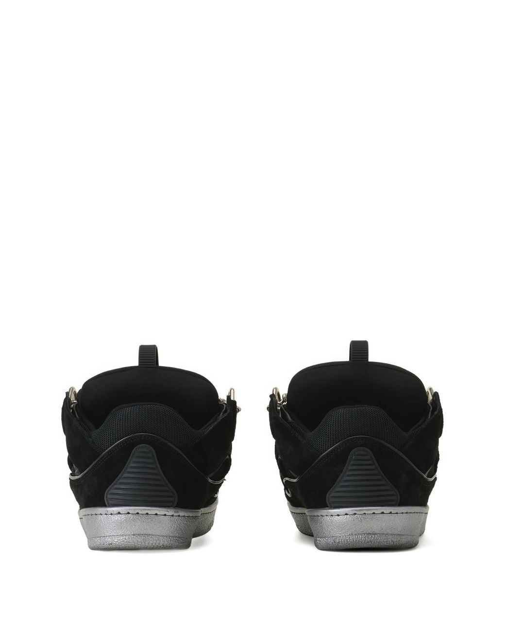 Lanvin Black Curb Lace-Up Sneakers for men