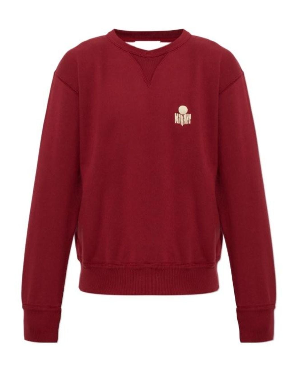Isabel Marant Red Long-Sleeve Sweatshirt for men