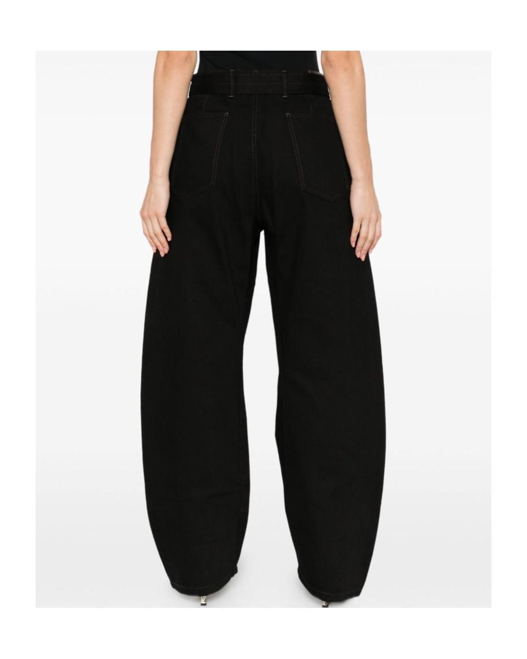 Lemaire Black Belted Jeans