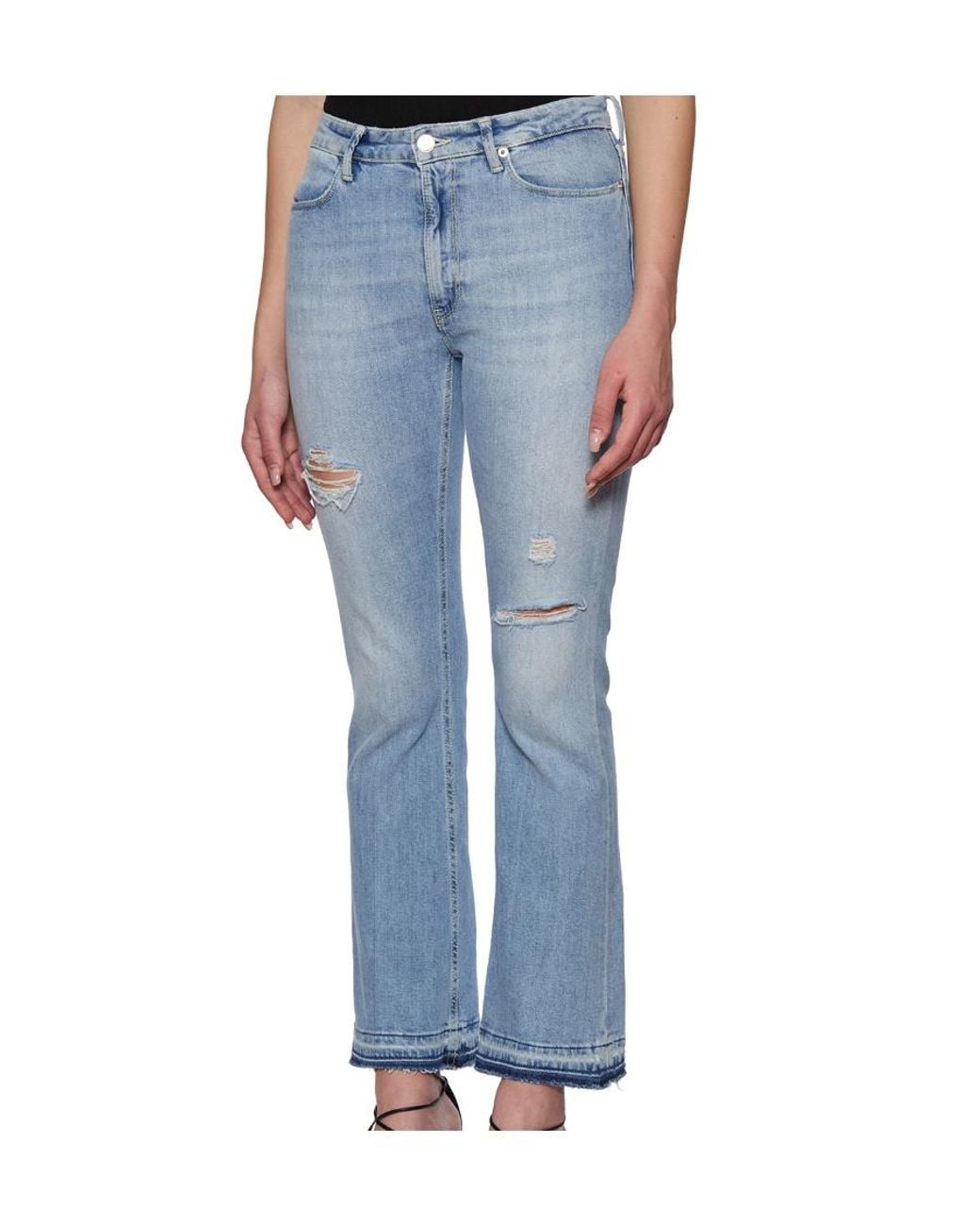 Dondup Blue Logo Denim Jeans