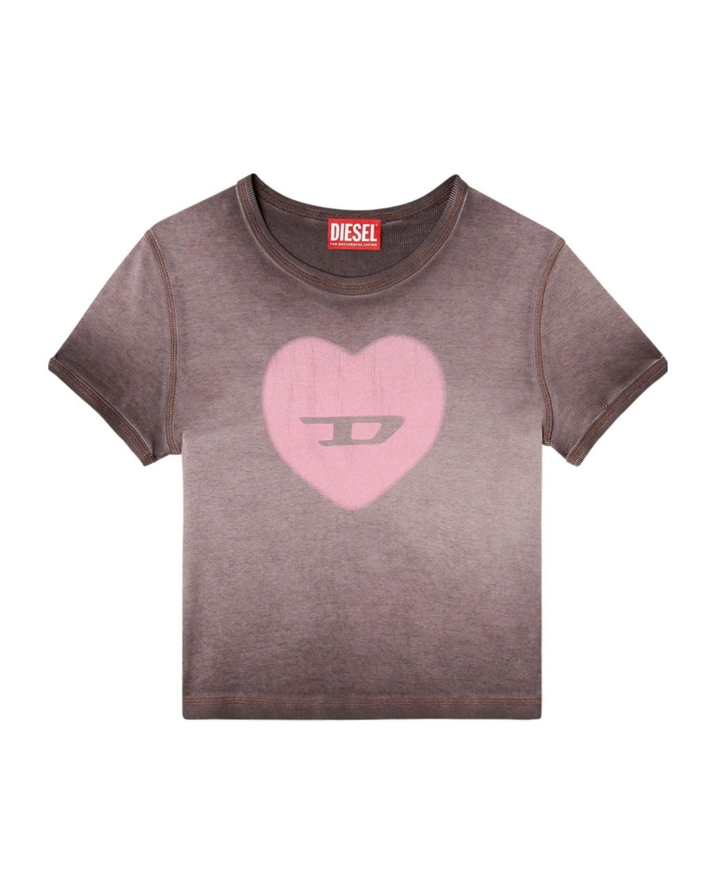 DIESEL Purple Fashion Short Sleeve T-Shirt