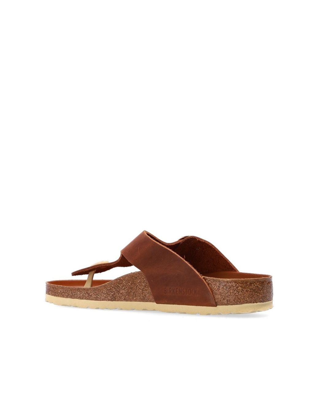 Birkenstock Brown Thong Strap Open-Toe Sandals