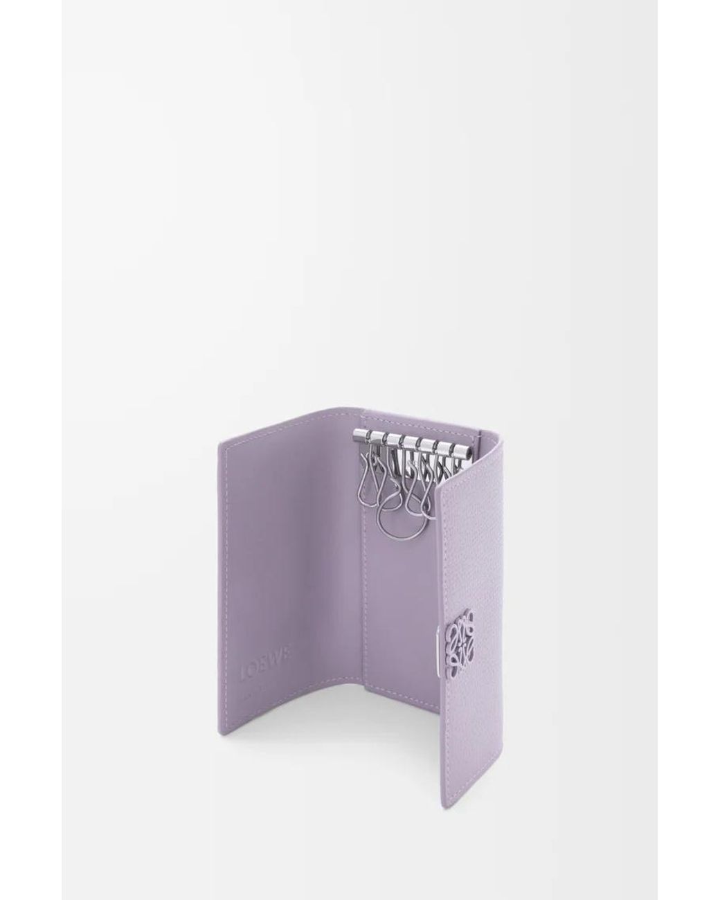 Loewe Purple Anagram Key Case