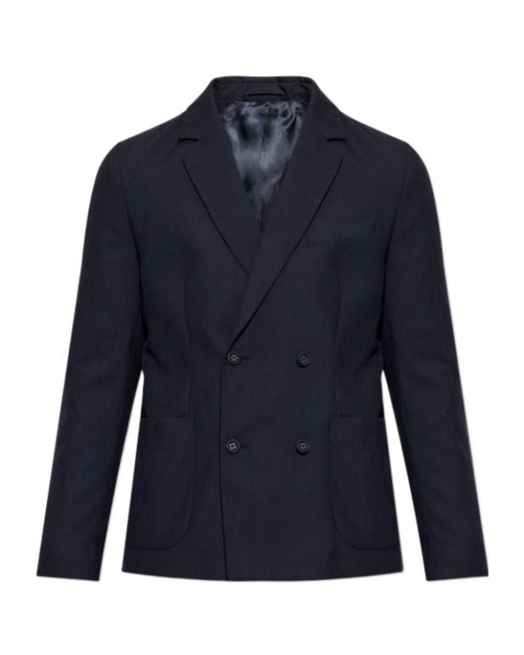 Officine Generale Blue Officine Générale Tailored Blazer for men