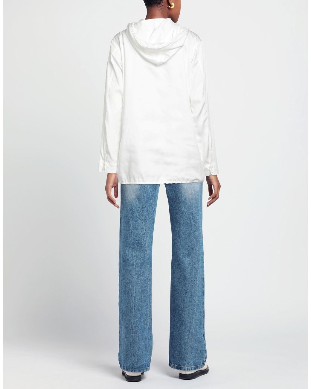 Maison Margiela White Long Sleeves Blouses