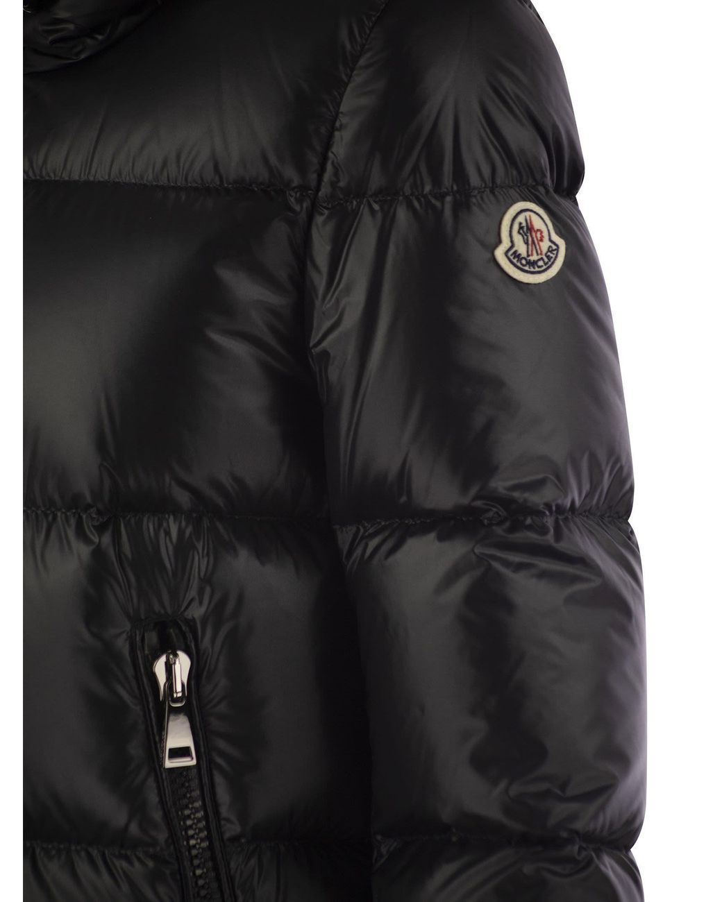 Moncler Black Hooded Padded Down Jacket