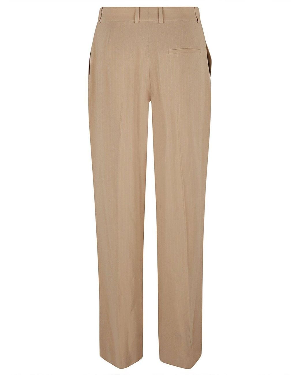 Loro Piana Natural Straight Concealed Trousers