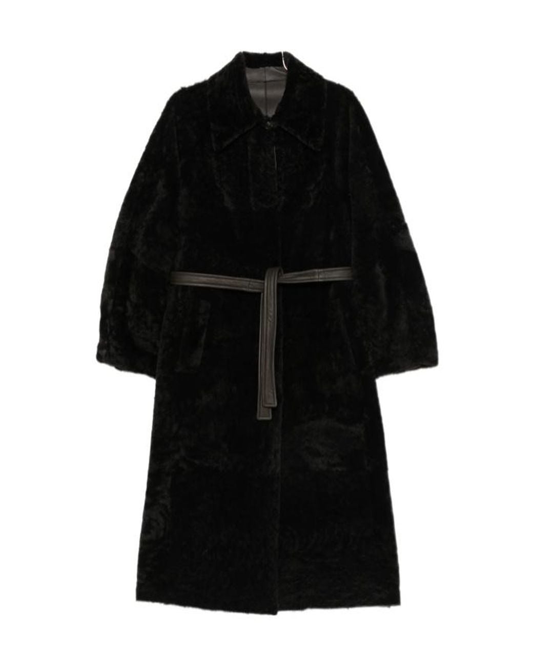 Blancha Black Long-Sleeved Coat