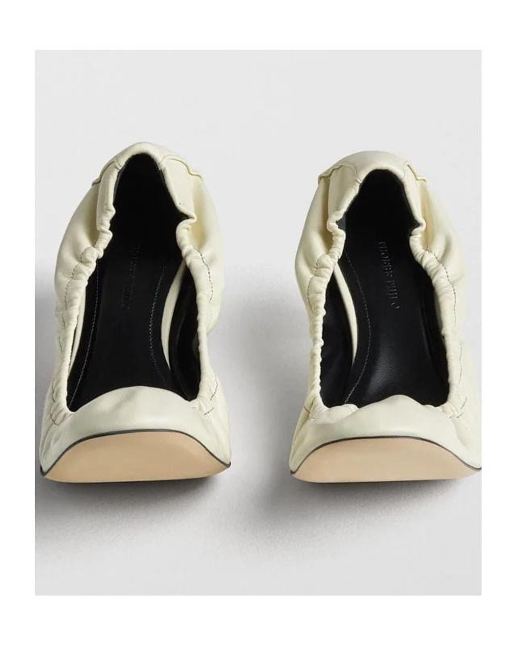 Phoebe Philo Natural Round-Toe High Heels