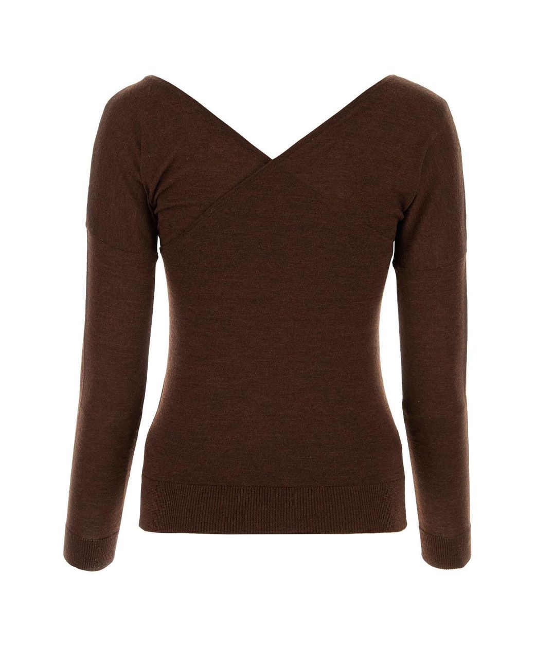 Co. Brown V-Neck Knitwear