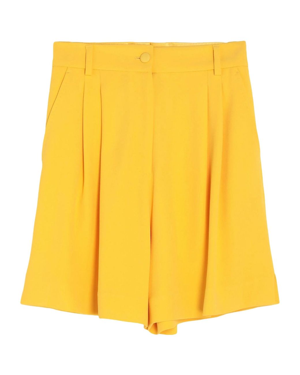 Dolce & Gabbana Yellow Solid Color Shorts