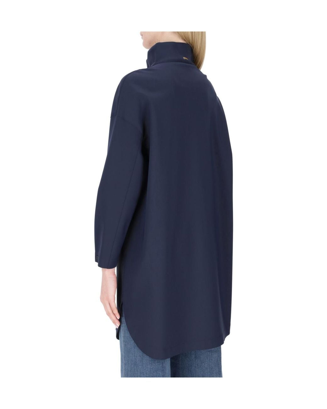 Herno Blue Long-Sleeve Coat