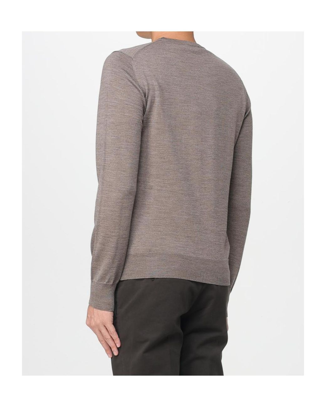 K-Way Gray Crew Neck Knitted Jumper for men
