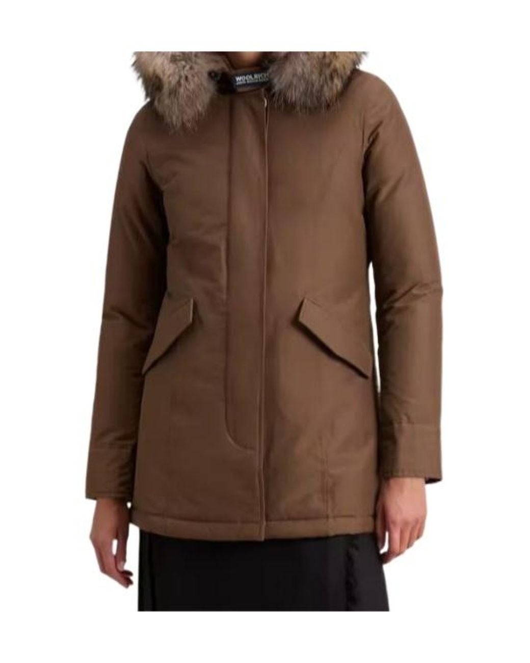 Woolrich Brown Arctic Hooded Parka Coat